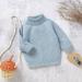 Uuszgmr Sweater For Child Boys Girls Baby Boys Girls Sweaters Knit Cable Turtleneck Soft Warm Toddler High Collar Children S Sweater Daily Warmth Tops