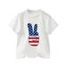 Toddler Boy s Girl s T Shirts 4Th Of July American Flag Independence Day Patriotic Short Sleeve Kids Clothes Size 8-9T