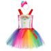 Tengma Toddler Girls Dresses Dress Summer Fashion Dress Princess Dress Casual Dress Tutu Mesh Dress Outwear With Hair Clasp Wedding Party Princess Dress Pageant Gown Pink L