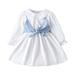 Toddler Girl Dresses Spring Fall Children Brought Single Long Sleeved Fashionable Of The Dresses Clothes for Girls Size 3-4T
