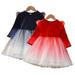 Esaierr Kids Baby Girls Dresses Spring Fall Long Sleeve Toddler Girls Clothes Party Tulle Princess Dresses for Little Girls 2-12 Years