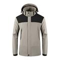 Tuphregyow Men s Casual Loose Windbreaker Jacket - Fashion Hooded Trench Coat for Outdoor Sports Plus Size and Thin Design Khaki S