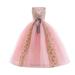 Tengma Toddler Girls Dresses Dress Princess Dress Sleeveless Long Dress Flower Wedding Dress Model Catwalk Piano Costume Wedding Party Princess Dress Pageant Gown B 120