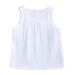 JSGEK 2-3 Years Kids Regular Fit Summer Toddler Casual Dresses Dress Comfort Solid Color Vintage Sundress Little Girls Soft White
