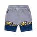 JSGEK 2-3 Years Kids Graphic Boys Elastic Waist Shorts Boys Athletic Shorts Regular Fit Summer Shorts Comfort Soft Gray