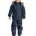 Youmylove Soft Comfy Snowsuit Children Boys Ski Suit Thermal Ski Winter Warm Snow Overall Windproof Suit Removable Hood Mud Suit Outdoor Toddler Jumpsuits Clothing Playwear