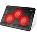 Havit HV-F2056 15.6-17 Inch Laptop Cooler Cooling Pad - Slim Portable USB Powered (3 Fans) (Black+Red)