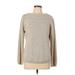 Croft & Barrow Pullover Sweater: Tan Tweed Tops - Women's Size Large