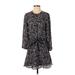 Veronica Beard Casual Dress - DropWaist: Black Baroque Print Dresses - Women's Size 2