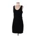 Athleta Casual Dress - Mini: Black Solid Dresses - Women's Size Large