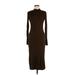 H&M Casual Dress - Sweater Dress: Brown Dresses - Women's Size Medium
