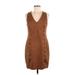 Boston Proper Casual Dress - Sheath: Brown Dresses - Women's Size 8