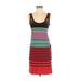 Andrea Jovine Casual Dress: Red Stripes Dresses - Women's Size Small