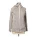 Eddie Bauer Zip Up Hoodie: Silver Tops - Women's Size Medium