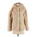 Zara Basic Faux Fur Jacket: Tan Jackets & Outerwear - Women's Size Small