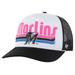 Men's '47 Black Miami Marlins Retro Region Foam Trucker Adjustable Hat