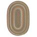 Brown/White 132 x 0.5 in Area Rug - Winston Porter Gordie Braided Multi Color Natural Rug Nylon/Polypropylene | 132 W x 0.5 D in | Wayfair