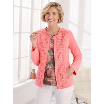 Jackenblazer CLASSIC BASICS "Blazer", Damen, Gr. 46, rosa (flamingo), 89% Polyester, 11% Polyamid, Langarm, Blazer Image