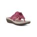 Wide Width Women's Cassia Slip On Sandal by Cliffs in Dark Fuchsia Smooth (Size 11 W)