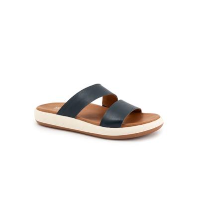 Women's Jenna Slide Sandal by SoftWalk in Navy (Size 8 1/2 M)