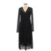 Zara Cocktail Dress - Midi: Black Marled Dresses - Women's Size Medium