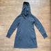 Columbia Dresses | Columbia Cowl Neck Hoodie Hooded Sweatshirt Dress Pockets Dark Gray Size Medium | Color: Gray | Size: M