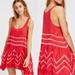 Free People Dresses | Intimately Free People Voile And Lace Trapeze Slip Dress Red Polka Dot | Color: Pink/Red | Size: M