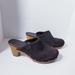 American Eagle Outfitters Shoes | American Eagle Studded Wooden Heeled Clogs Size 9 | Color: Brown | Size: 9