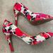 Jessica Simpson Shoes | Jessica Simpson Floral Pump | Color: Pink/Red | Size: 9