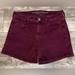 American Eagle Outfitters Shorts | American Eagle Outfitters Women's Size 8 Super Stretch Midi Denim Shorts Maroon | Color: Red | Size: 8
