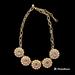 J. Crew Jewelry | J Crew Round Floral Rhinestone Crystal Statement Necklace | Color: Gold | Size: Os