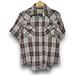 Levi's Shirts | 5/$20 Levi’s Strauss Plaid Western Shirt | Color: Brown/Tan | Size: L