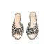 Kate Spade Shoes | Kate Spade Saltie Shore Espadrille Slide Sandals Leopard Print Sz 9.5b Euc | Color: Black/Tan | Size: 9.5