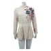 Free People Dresses | Free People Womens Gemma Tunic Mini Dress Top Size Medium Ivory Blush Floral | Color: Cream/Pink | Size: M