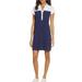 Lilly Pulitzer Dresses | Lilly Pulitzer Tonda Polo Dress In True Navy Sz L | Color: Blue/White | Size: L