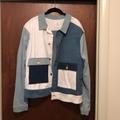 Lularoe Jackets & Coats | Lularoe 2xl Harvey Denim Jacket | Color: Blue/White | Size: Xxl