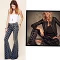 Free People Jeans | Free People Mantra Bali Print Indigo Boho Festival Flare Jeans | Color: Blue | Size: Various