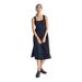 Madewell Dresses | Madewell Tank Dress Midi Mixed Media Knit & Gauze Dress Sz S Nk516 Stretch | Color: Black | Size: S