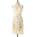 Anthropologie Dresses | Anthropologie Deletta Ivory Floral Neutral Tea & Sweets Midi Dress - M | Color: Cream/Tan | Size: M