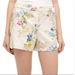 Anthropologie Shorts | Elevenses Anthropologie Floral Catalina Shorts | Color: Cream/Purple | Size: 2