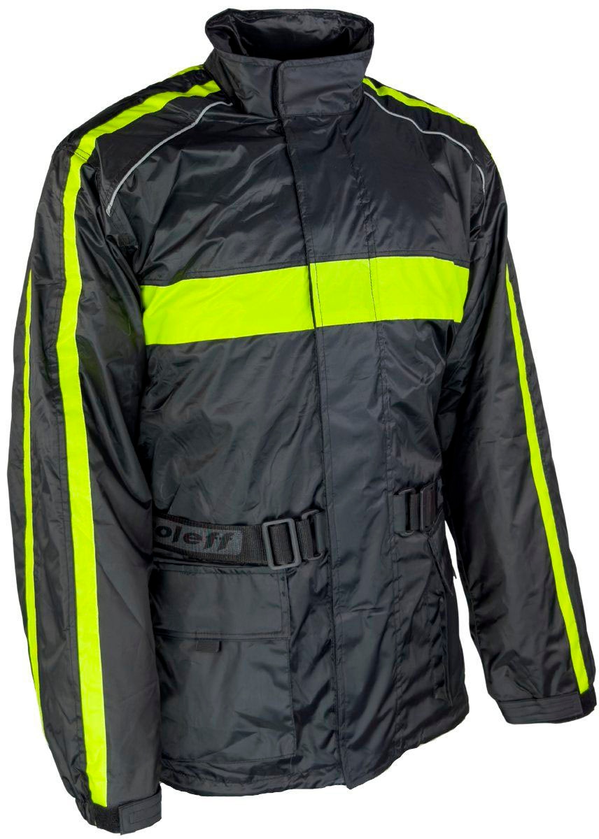 Regenjacke ROLEFF "RO1001" Gr. XS, gelb (gelb, schwarz), Jacken, Damen, XS, Obermaterial: 100% Polyester, 3 Taschen Image