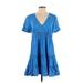 Zara Casual Dress - DropWaist: Blue Dresses - Women's Size Small