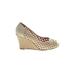 Lilly Pulitzer Wedges: Gold Shoes - Women's Size 8