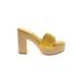 Sarto by Franco Sarto Mule/Clog: Yellow Shoes - Women's Size 7 1/2