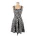 Brixon Ivy Casual Dress - Fit & Flare: Gray Paisley Dresses - Women's Size Medium
