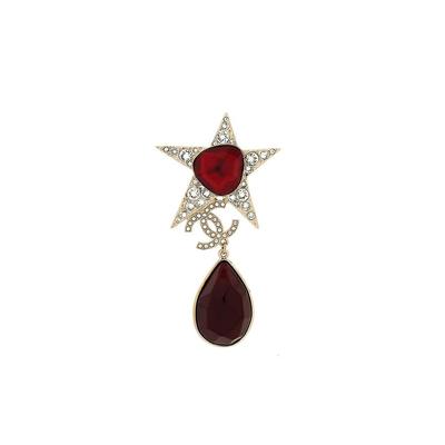Chanel Brooch: Red Jewelry