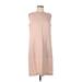 J.Jill Casual Dress - Shift: Tan Solid Dresses - New - Women's Size 12