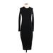 Madewell Casual Dress - Bodycon: Black Solid Dresses - Women's Size X-Small