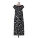 Eywasouls Malibu Casual Dress - Maxi: Black Print Dresses - Women's Size Medium