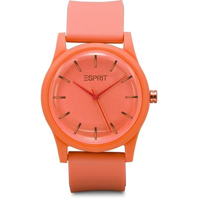 Esprit Damenuhr Kunststoff, recycelt orange Damen Image
